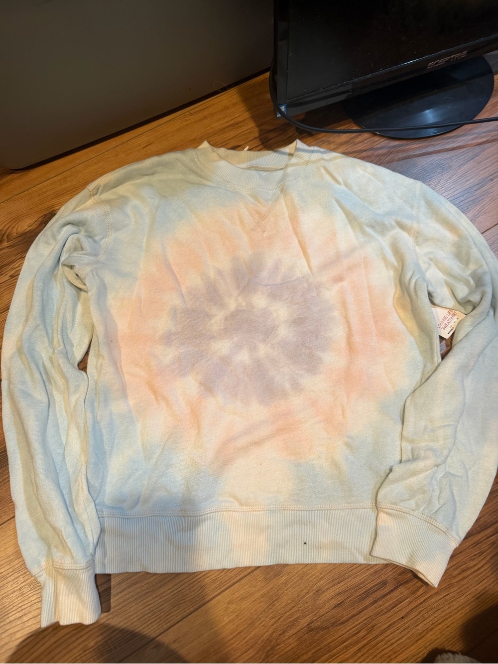 NWT Tie-Dye Crewneck Sweatshirt - Pastel Blue